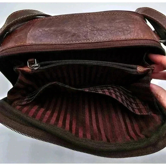 Jack George's Voyager Double Zippered Crossbody Bag - Picture 5 of 14